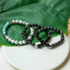 Natural White Pine Blue Pine Elastic String Beaded Handmade Agate Bracelet With Animal Zodiac Pattern For Men And Women