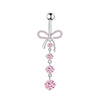 Navel Buckle Piercing Navel Nail Stainless Steel Copper With New Zircon Geometric Hip Hop Style Electroplated