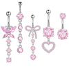 Navel Decoration Stainless Steel Geometric Simple Style Electroplating Jewelry
