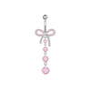 Navel Decoration Stainless Steel Geometric Simple Style Electroplating Jewelry