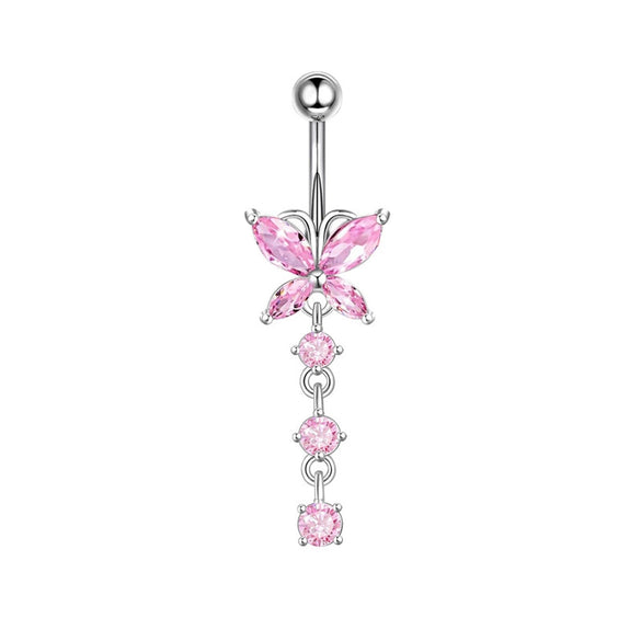 Navel Decoration Stainless Steel Geometric Simple Style Electroplating Jewelry