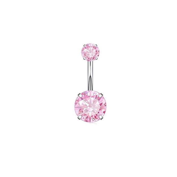 Navel Decoration Stainless Steel Geometric Simple Style Electroplating Jewelry