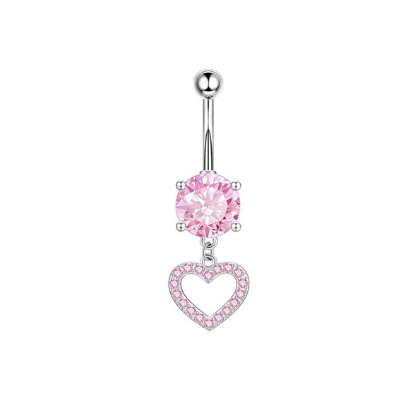 Navel Decoration Stainless Steel Geometric Simple Style Electroplating Jewelry