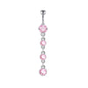 Navel Decoration Stainless Steel Geometric Simple Style Electroplating Jewelry