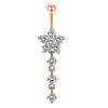Navel Ring Set Stainless Steel Bow Style Body Piercing Jewelry
