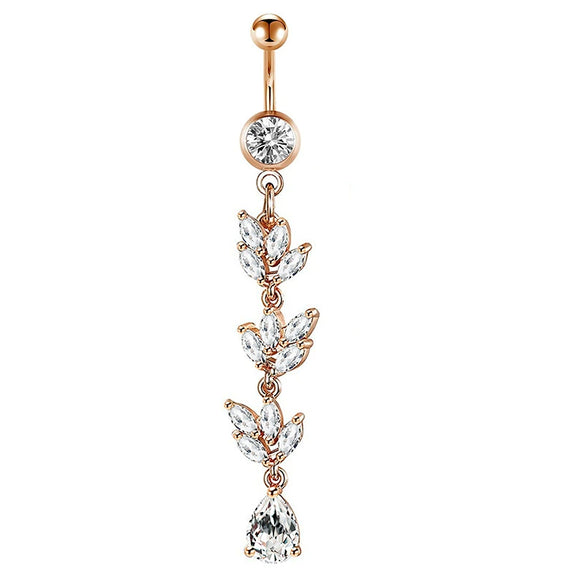 Navel Ring Set Stainless Steel Bow Style Body Piercing Jewelry