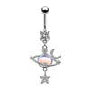 Navel Ring Stainless Steel Animal Zodiac Electroplated Body Piercing Jewelry