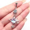 Navel Ring Stainless Steel Animal Zodiac Electroplated Body Piercing Jewelry
