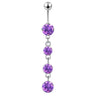 Navel Ring Stainless Steel Heart Shape Electroplating Accessories