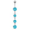 Navel Ring Stainless Steel Heart Shape Electroplating Accessories