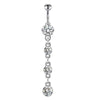 Navel Ring Stainless Steel Heart Shape Electroplating Accessories