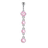 Navel Ring Stainless Steel Heart Shape Electroplating Accessories