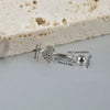 Navel Ring Stainless Steel Heart Shaped Inlaid Zircon Piercing Ornament