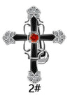 Navel Ring Stainless Steel Heart Tassel Cross Zircon Diamond Styling