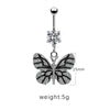 Navel Ring Zinc Alloy Heart Style Unisex Jewelry