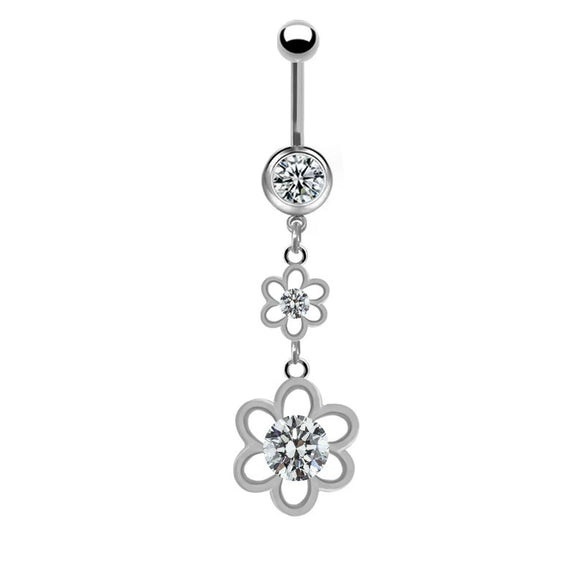 Navel Ring Zinc Alloy Heart Style Unisex Jewelry