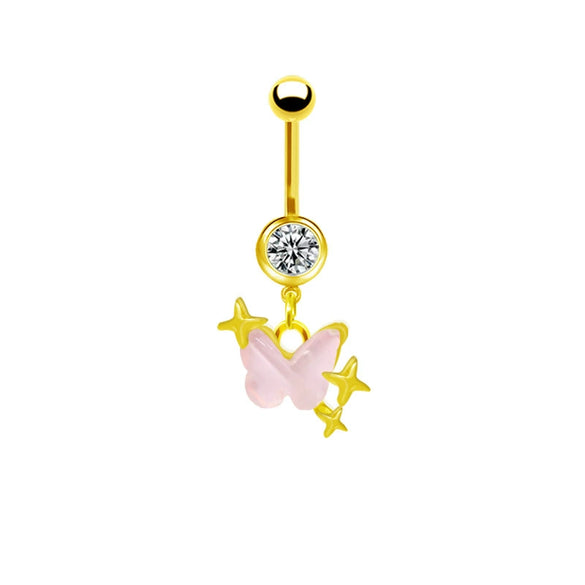 Navel Ring Zinc Alloy Heart Style Unisex Jewelry