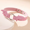 Neck Chain Gothic Vampire Series Pink Collar Angel Wings Heart Pattern Cortex Alloy Unisex