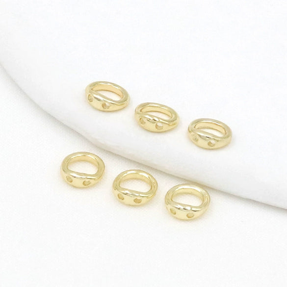 Necklace Accessories Copper Gold Plated Handmade Simple Geometric Ring