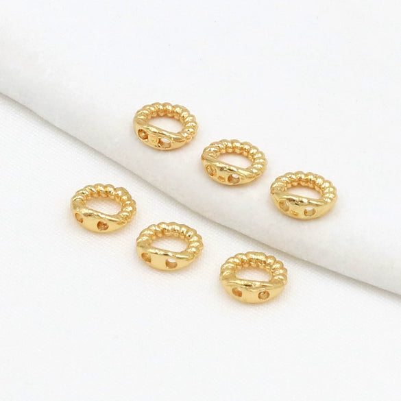 Necklace Accessories Copper Gold Plated Handmade Simple Geometric Ring