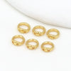Necklace Accessories Copper Gold Plated Handmade Simple Geometric Ring