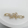 Necklace Accessories Silver Inlaid Zirconium Petal Bow Connecting Buckle