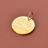 Necklace Accessories Stainless Steel Round Pendant With English Sun Element Electroplating Treatment