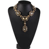 Necklace Alloy Artificial Crystal Diamond Geometric Water Wave Chain Women's