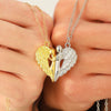 Necklace Alloy Cartoon Characters Embrace Angel's Wings Magnetic Pendant Electroplating