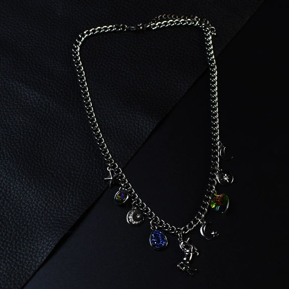 Necklace Alloy Constellation Inlaid Crystal Creative Popular Style