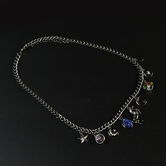 Necklace Alloy Constellation Inlaid Crystal Creative Popular Style
