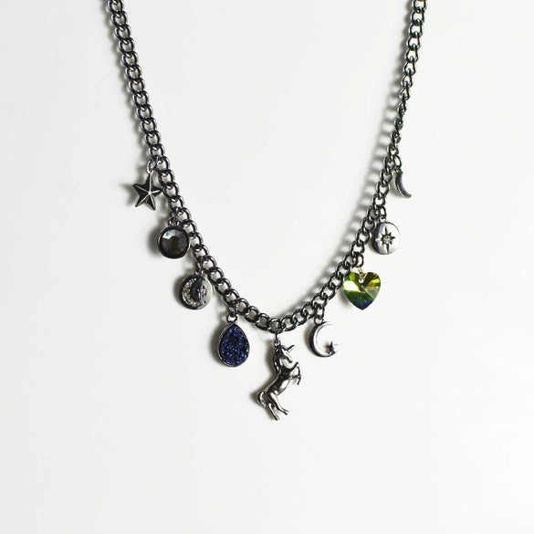 Necklace Alloy Constellation Inlaid Crystal Creative Popular Style