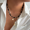 Necklace Alloy Geometric Handmade Coconut Shell Wooden Bead Hiphop Men's Conch Pendant
