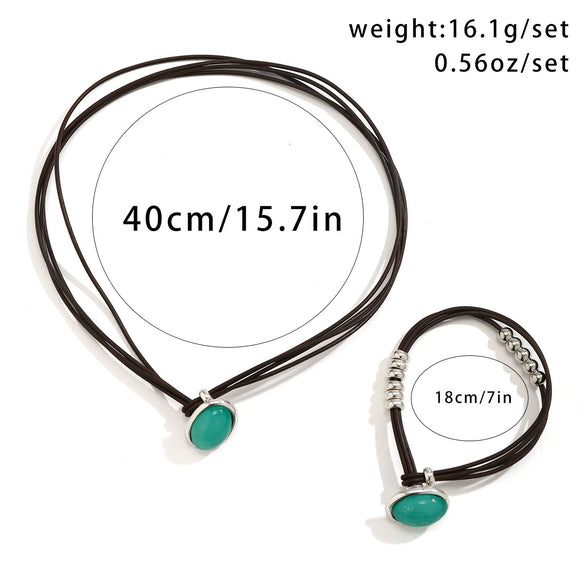 Necklace Alloy Geometric Handmade Korean Velvet