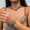 Necklace Alloy Geometric Handmade Korean Velvet
