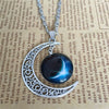Necklace Alloy Geometric Starry Sky Moon Handmade Fashion