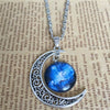 Necklace Alloy Geometric Starry Sky Moon Handmade Fashion