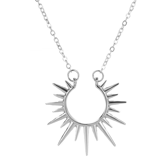 Necklace Alloy Geometric U Shaped Horseshoe Electroplating Cold Style Metal Clavicle Chain