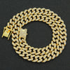 Necklace Alloy Hiphop Geometric Diamond Cuban Chain