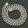 Necklace Alloy Hiphop Geometric Diamond Cuban Chain