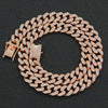 Necklace Alloy Hiphop Geometric Diamond Cuban Chain