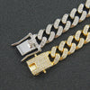 Necklace Alloy Hiphop Geometric Diamond Cuban Chain