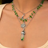 Necklace Alloy Iron Chain Rice Bead Turquoise Animals Zodiac Electroplated