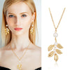 Necklace Alloy Iron Leaf Geometric Plant Flowers Electroplating Ochain