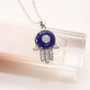 Necklace Alloy Microinlaid Zircon Eye Pendant Electroplating O Chain Unisex Minimalist
