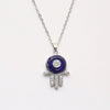Necklace Alloy Microinlaid Zircon Eye Pendant Electroplating O Chain Unisex Minimalist