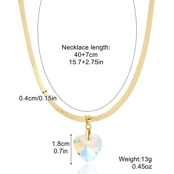 Necklace Alloy Pearl Heartshaped Electroplating Women's