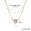 Necklace Alloy Pearl Heartshaped Electroplating Women's