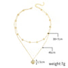 Necklace Alloy Pearl Heartshaped Electroplating Women's