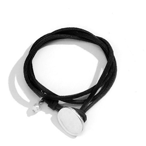 Necklace Alloy Retro Geometric Electroplating Women's Doublelayer Winding Choker Clavicle Chain